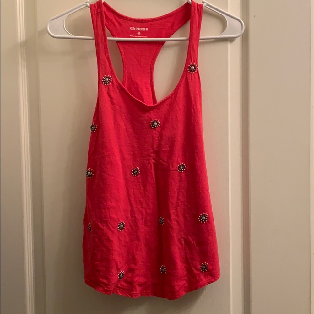 Pink racer back tank